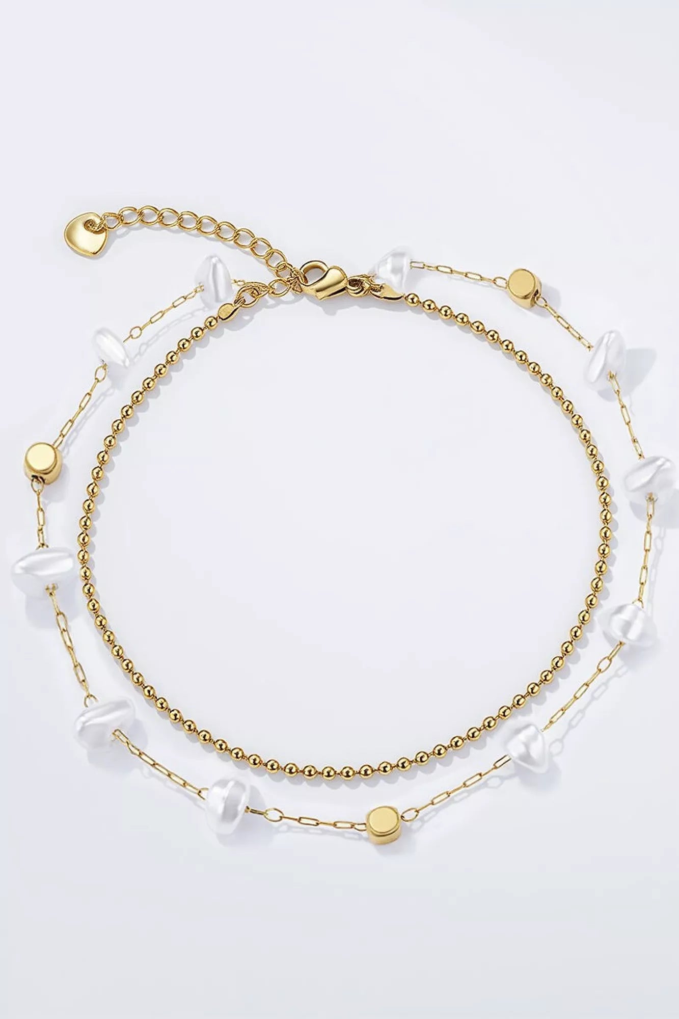 Chaîne de cheville dorée acier inoxydable waterproof femme élégante