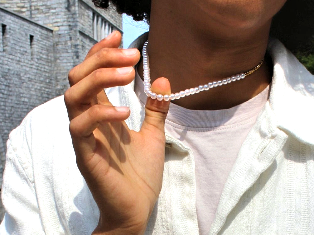 Collier doré acier inoxydable mixte homme femme élégant hypoallergénique